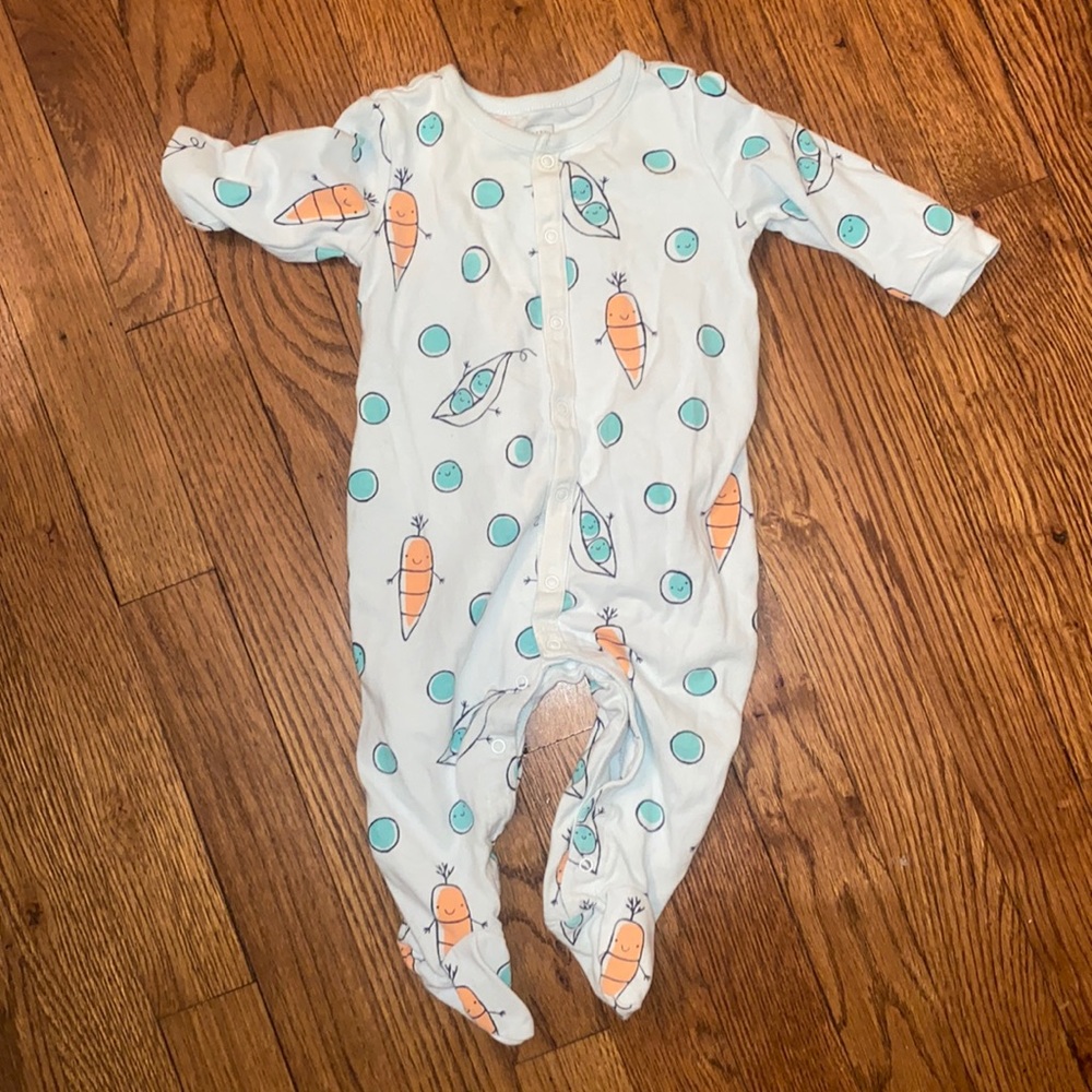 Gap 3-6 month footed onsie